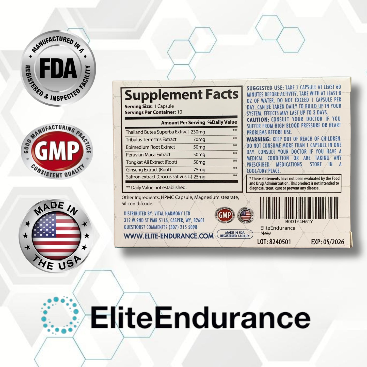 EliteEndurance Capsules 10 pack